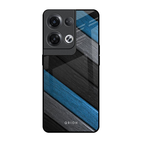 Multicolor Wooden Effect Oppo Reno8 Pro 5G Glass Back Cover Online