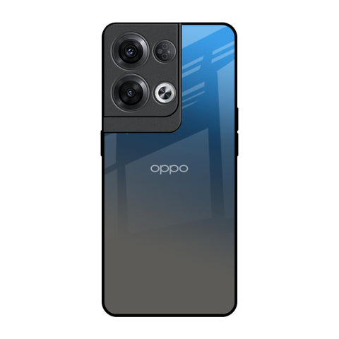 Blue Grey Ombre Oppo Reno8 Pro 5G Glass Back Cover Online
