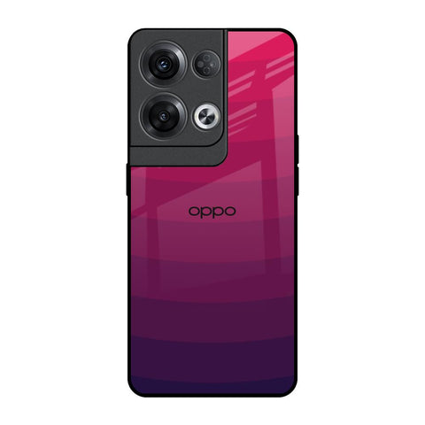 Wavy Pink Pattern Oppo Reno8 Pro 5G Glass Back Cover Online