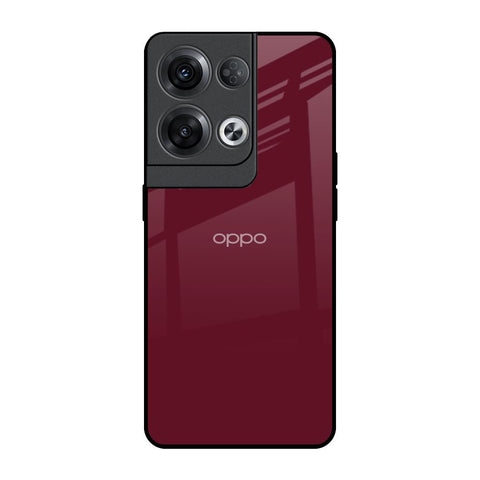 Classic Burgundy Oppo Reno8 Pro 5G Glass Back Cover Online