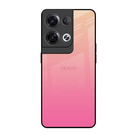 Pastel Pink Gradient Oppo Reno8 Pro 5G Glass Back Cover Online