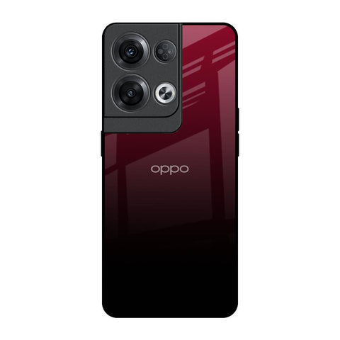 Wine Red Oppo Reno8 Pro 5G Glass Back Cover Online