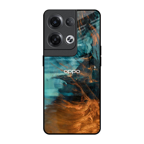 Golden Splash Oppo Reno8 Pro 5G Glass Back Cover Online