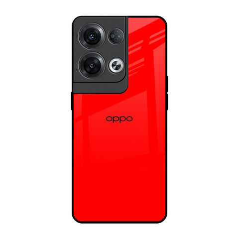 Blood Red Oppo Reno8 Pro 5G Glass Back Cover Online