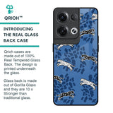 Blue Cheetah Glass Case for Oppo Reno8 Pro 5G