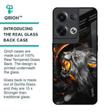 Aggressive Lion Glass Case for Oppo Reno8 Pro 5G