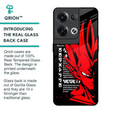 Red Vegeta Glass Case for Oppo Reno8 Pro 5G