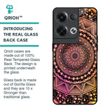 Floral Mandala Glass Case for Oppo Reno8 Pro 5G