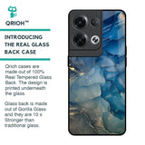 Blue Cool Marble Glass Case for Oppo Reno8 Pro 5G