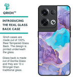 Alcohol ink Marble Glass Case for Oppo Reno8 Pro 5G