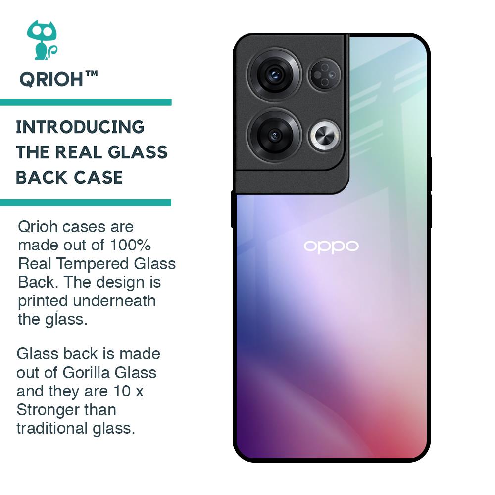 Abstract Holographic Glass Case for Oppo Reno8 Pro 5G