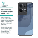 Navy Blue Ombre Glass Case for Oppo Reno8 Pro 5G