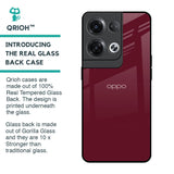 Classic Burgundy Glass Case for Oppo Reno8 Pro 5G