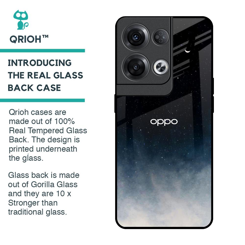 Aesthetic Sky Glass Case for Oppo Reno8 Pro 5G