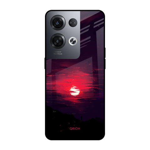 Morning Red Sky Oppo Reno8 Pro 5G Glass Cases & Covers Online