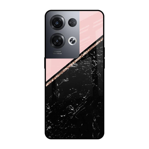 Marble Texture Pink Oppo Reno8 Pro 5G Glass Cases & Covers Online