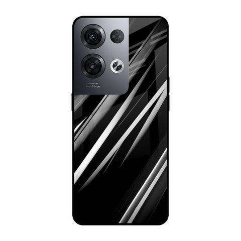 Black & Grey Gradient Oppo Reno8 Pro 5G Glass Cases & Covers Online