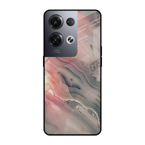 Pink And Grey Marble Oppo Reno8 Pro 5G Glass Cases & Covers Online