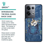 Kitty In Pocket Glass Case For Oppo Reno8 Pro 5G