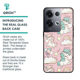 Balloon Unicorn Glass case for Oppo Reno8 Pro 5G