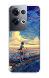Riding Bicycle to Dreamland Oppo Reno8 Pro 5G Back Cover
