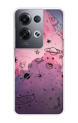 Space Doodles Art Oppo Reno8 Pro 5G Back Cover