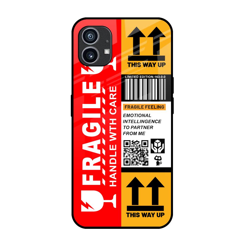 Handle With Care Nothing Phone 1 Glass Back Cover Online