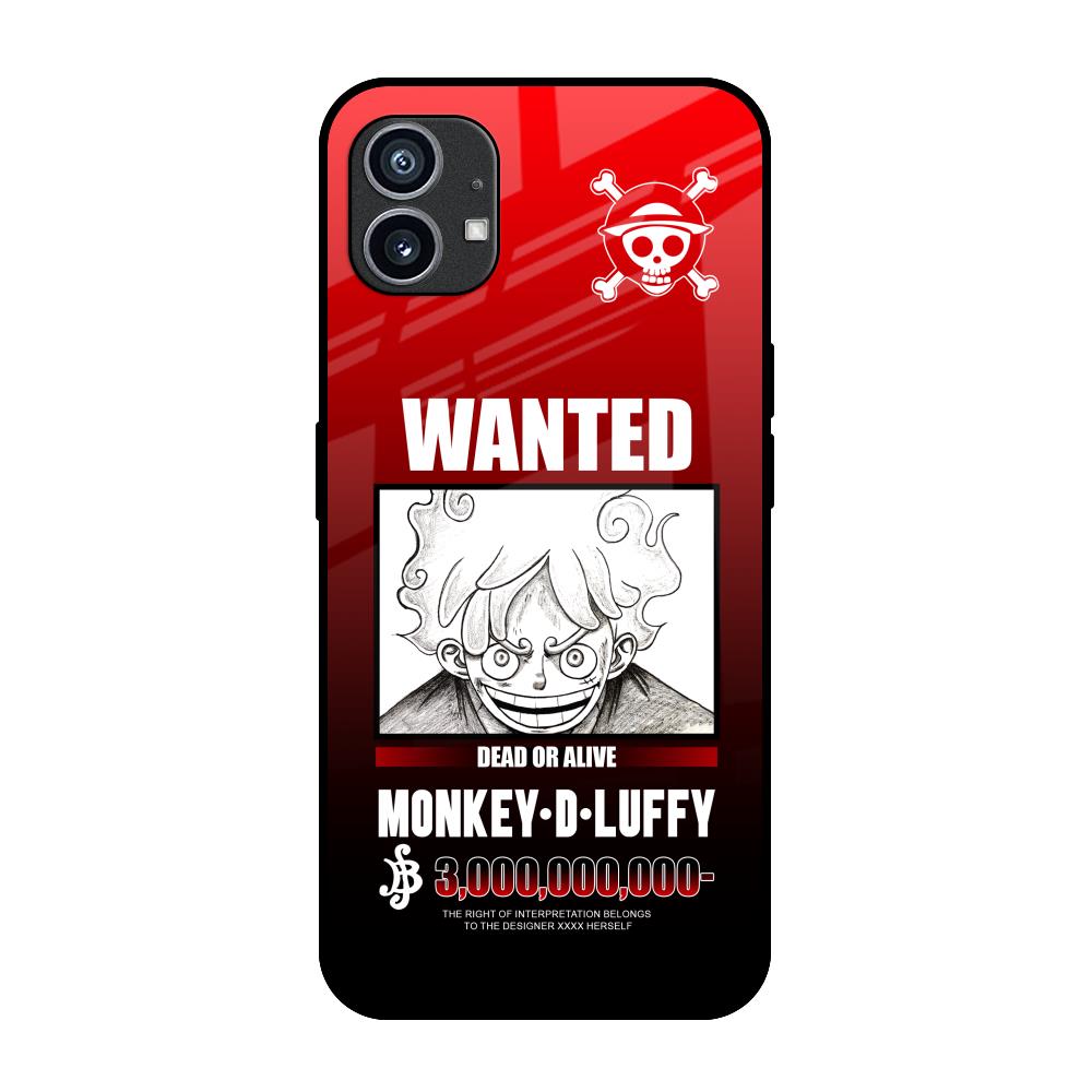 Luffy Wanted Nothing Phone 1 Glass Back Cover Online