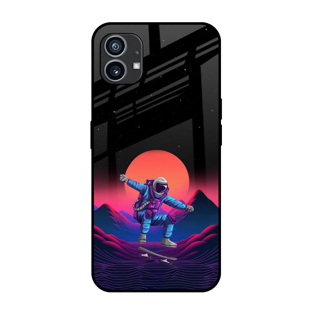 Retro Astronaut Nothing Phone 1 Glass Back Cover Online