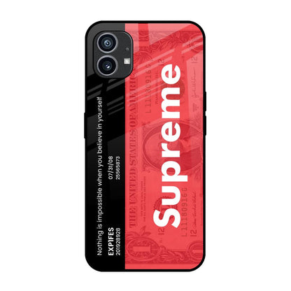 Supreme Ticket Nothing Phone 1 Glass Back Cover Online