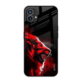 Red Angry Lion Nothing Phone 1 Glass Back Cover Online