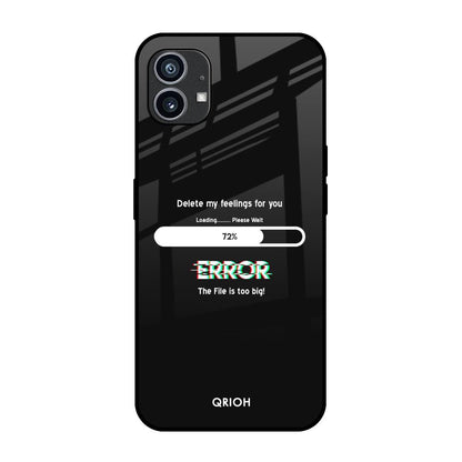 Error Nothing Phone 1 Glass Back Cover Online