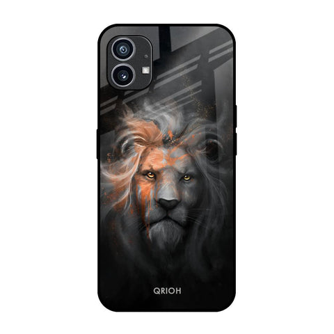 Devil Lion Nothing Phone 1 Glass Back Cover Online