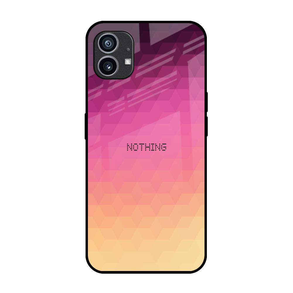 Geometric Pink Diamond Nothing Phone 1 Glass Back Cover Online