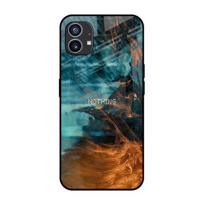 Golden Splash Nothing Phone 1 Glass Back Cover Online