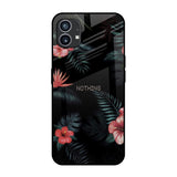 Tropical Art Flower Nothing Phone 1 Glass Back Cover Online
