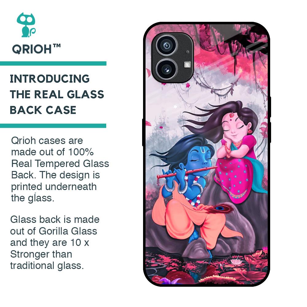 Radha Krishna Art Glass Case for Nothing Phone 1