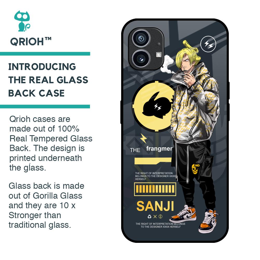 Cool Sanji Glass Case for Nothing Phone 1