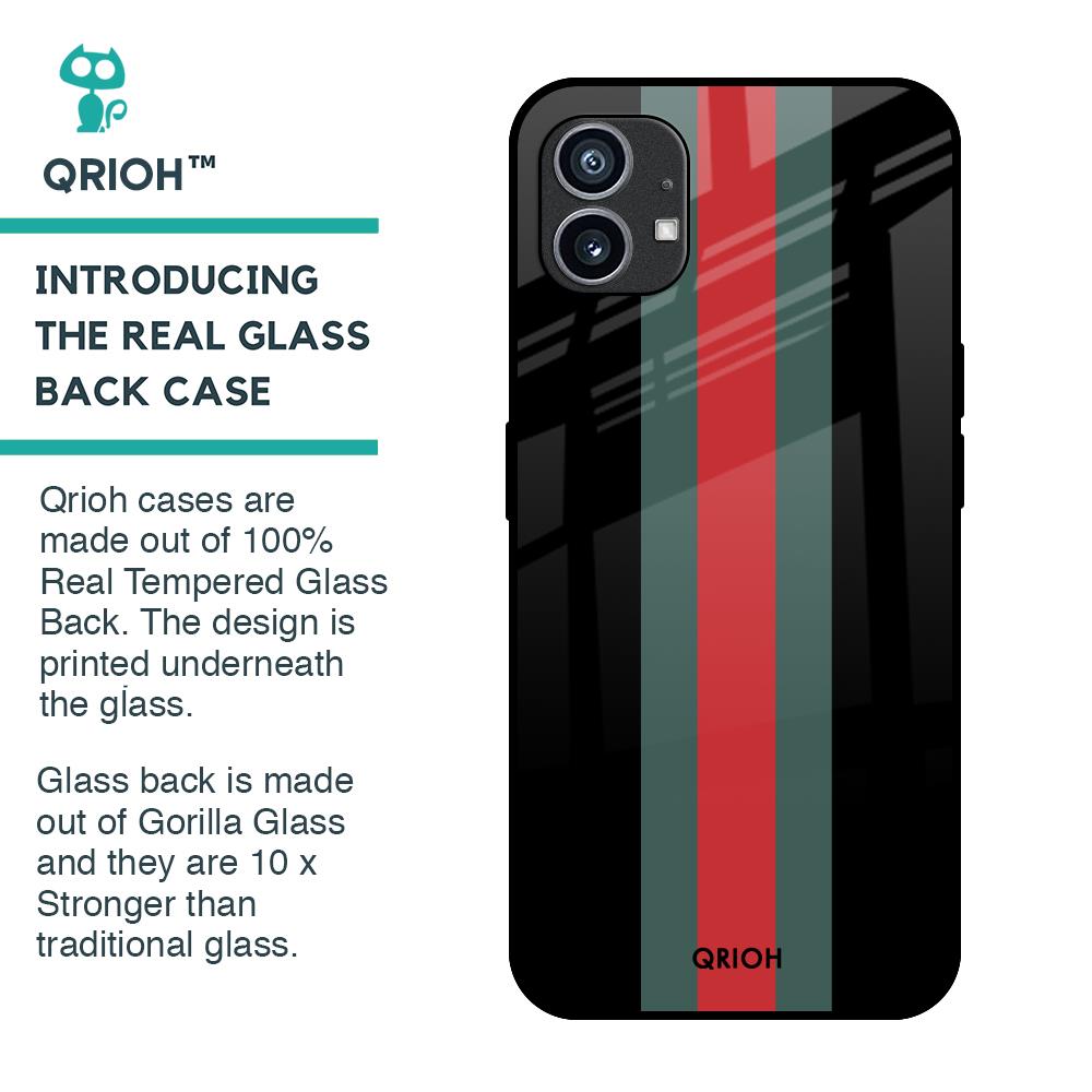 Vertical Stripes Glass Case for Nothing Phone 1