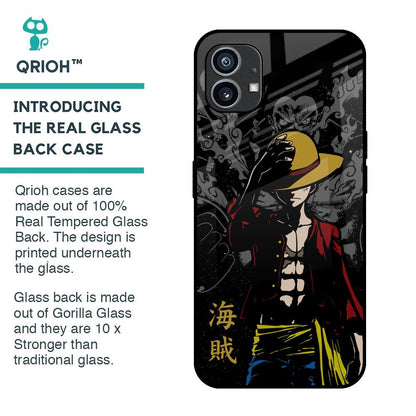 Dark Luffy Glass Case for Nothing Phone 1