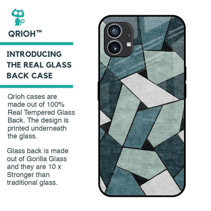 Abstact Tiles Glass Case for Nothing Phone 1