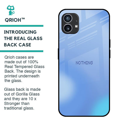Vibrant Blue Texture Glass Case for Nothing Phone 1