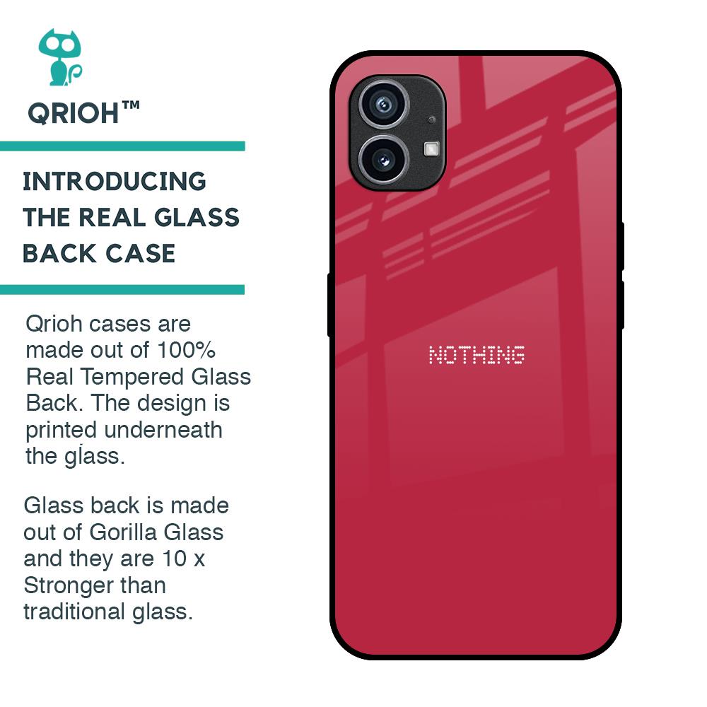 Solo Maroon Glass case for Nothing Phone 1