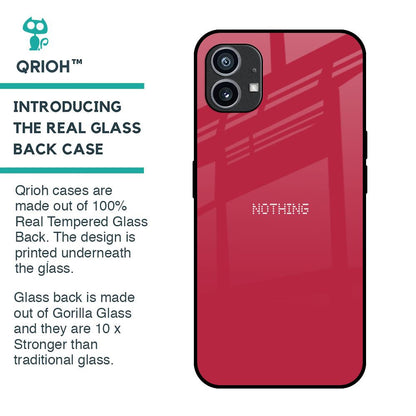 Solo Maroon Glass case for Nothing Phone 1