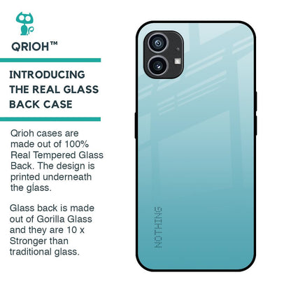 Arctic Blue Glass Case For Nothing Phone 1
