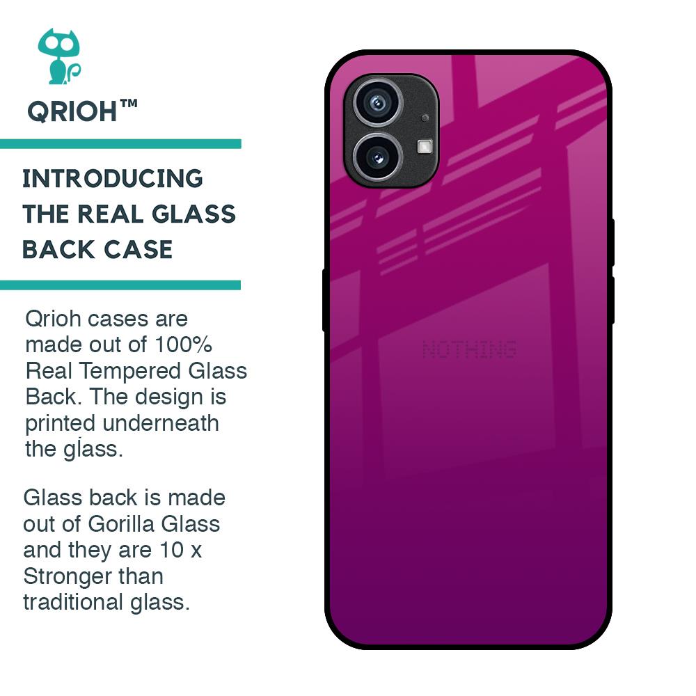 Magenta Gradient Glass Case For Nothing Phone 1