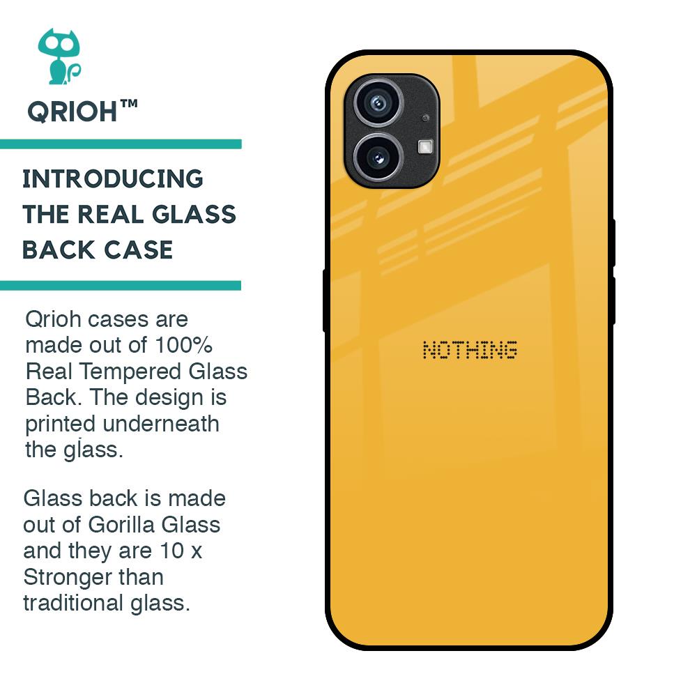 Fluorescent Yellow Glass case for Nothing Phone 1