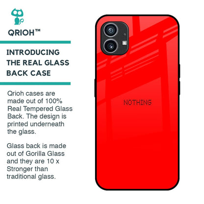Blood Red Glass Case for Nothing Phone 1