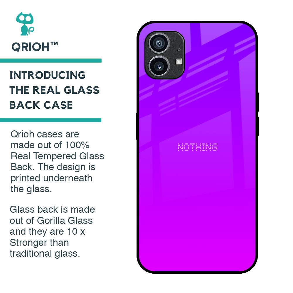 Purple Pink Glass Case for Nothing Phone 1