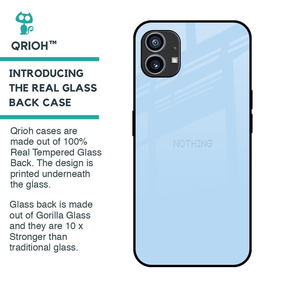 Pastel Sky Blue Glass Case for Nothing Phone 1